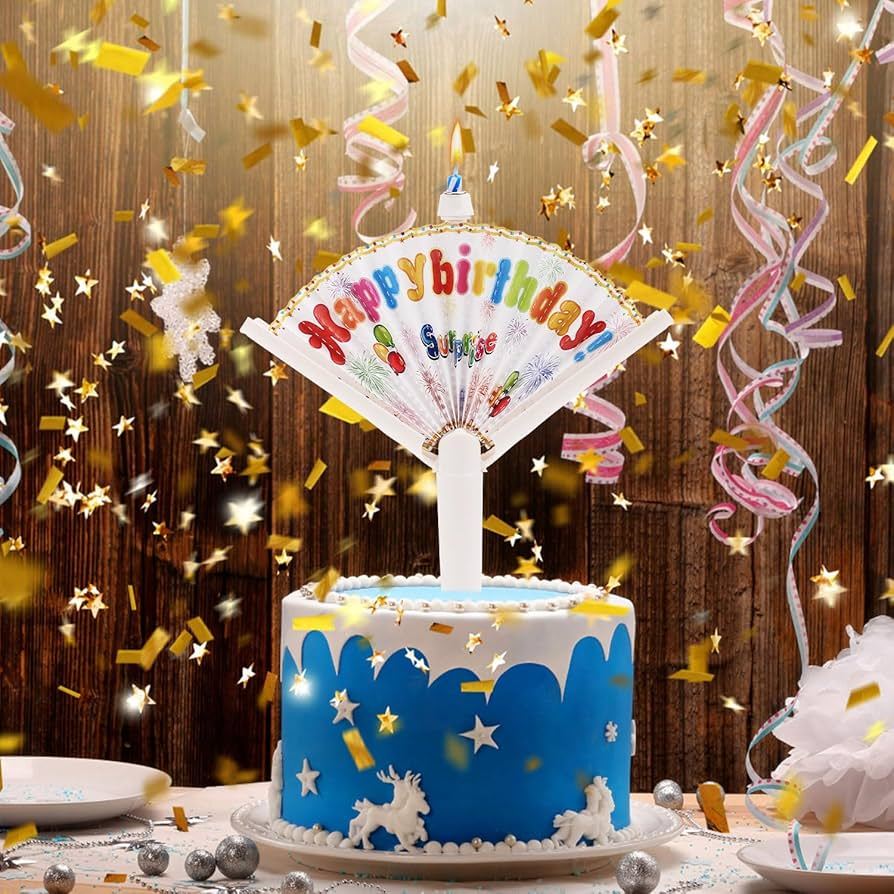 Reusable Novelty Fan Birthday  - Candle Surprise reseña y precio