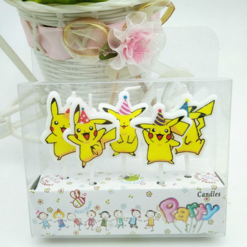 5pcs/lot Pokemon Birthday Cake - Candle Surprise reseña y precio