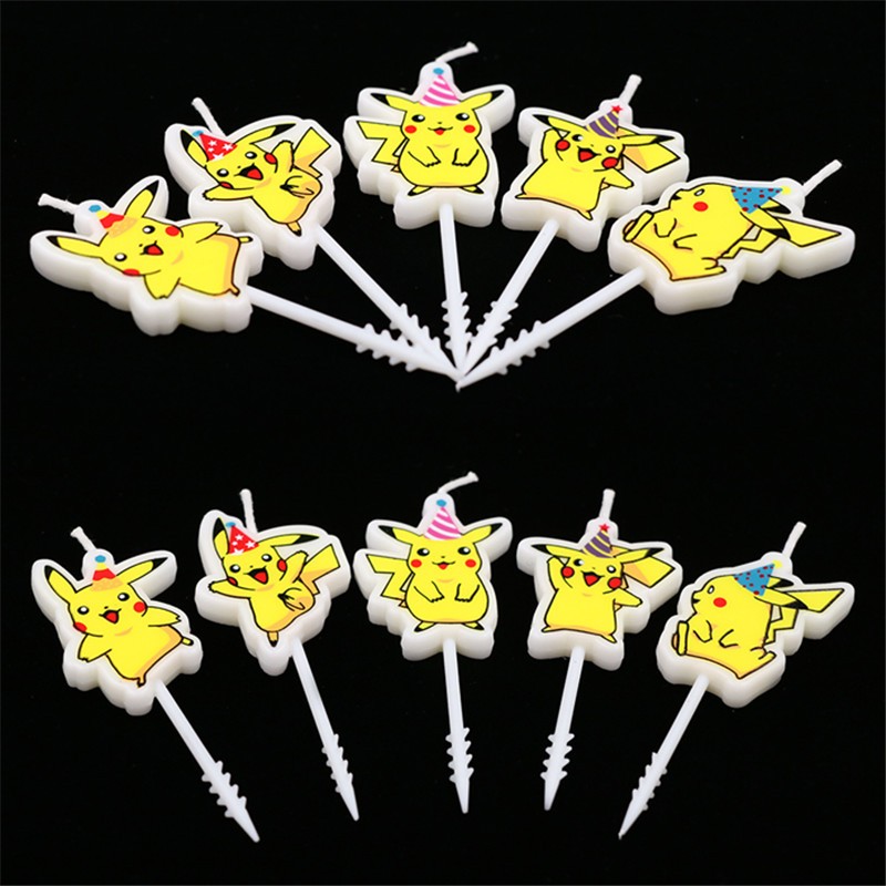 5pcs/lot Pokemon Birthday Cake - Candle Surprise reseña y precio