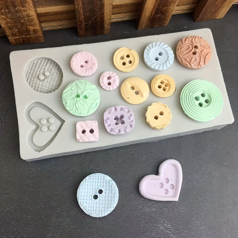 Buttons Shape Silicone Mold Si - Candle Making Supplies Kit reseña y precio