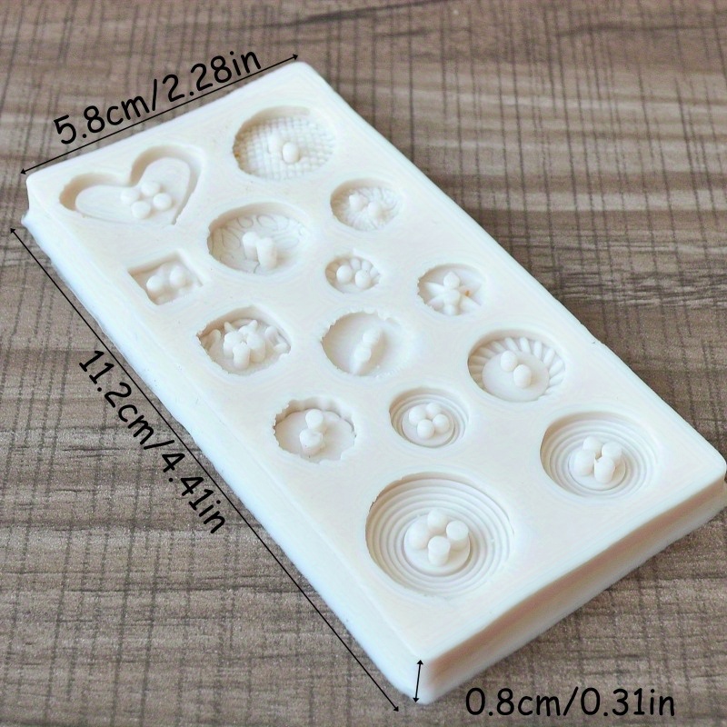 Buttons Shape Silicone Mold Si - Candle Making Supplies Kit reseña y precio