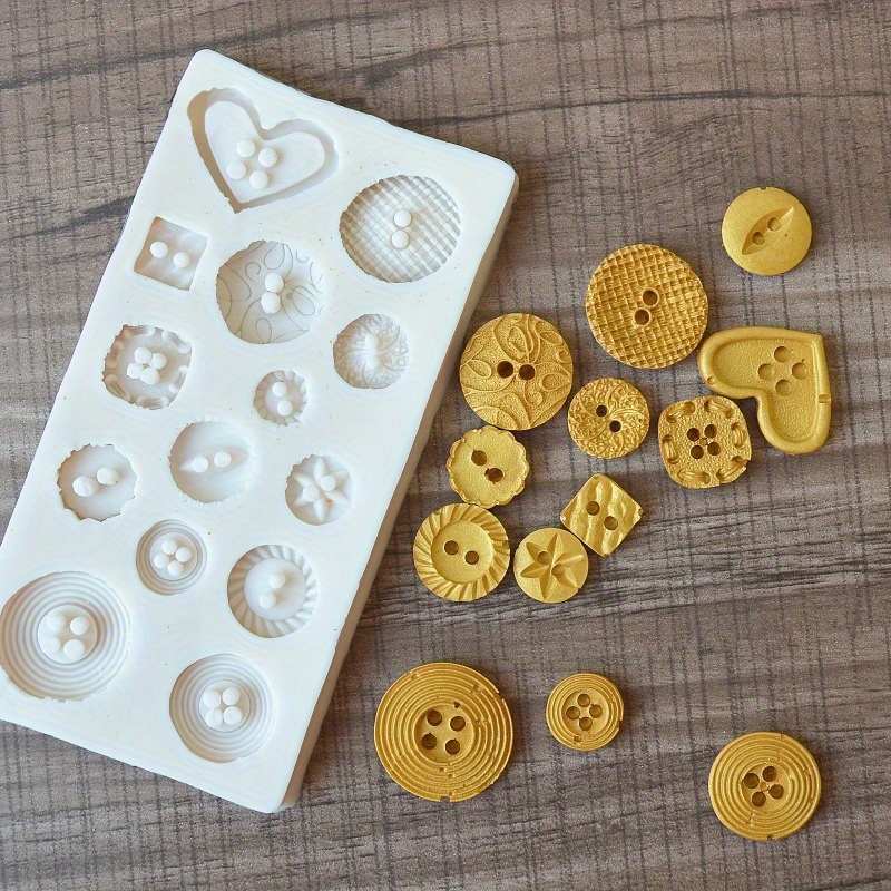 Buttons Shape Silicone Mold Si - Candle Making Supplies Kit reseña y precio