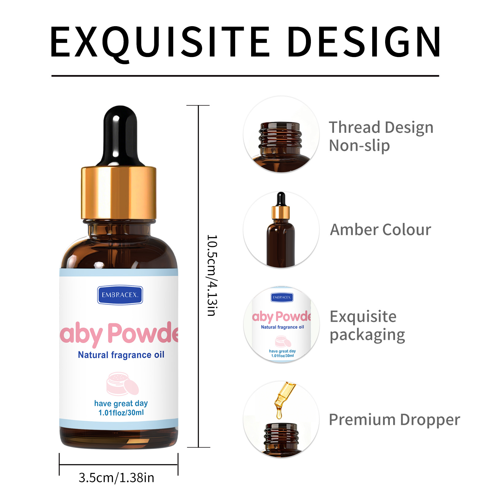 30ml Baby Powder Essential Oil - Candle Fragrance Supplies reseña y precio