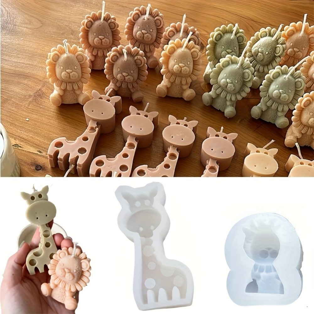 Lion and Giraffe Silicone Mold - Candle Fragrance Supplies reseña y precio