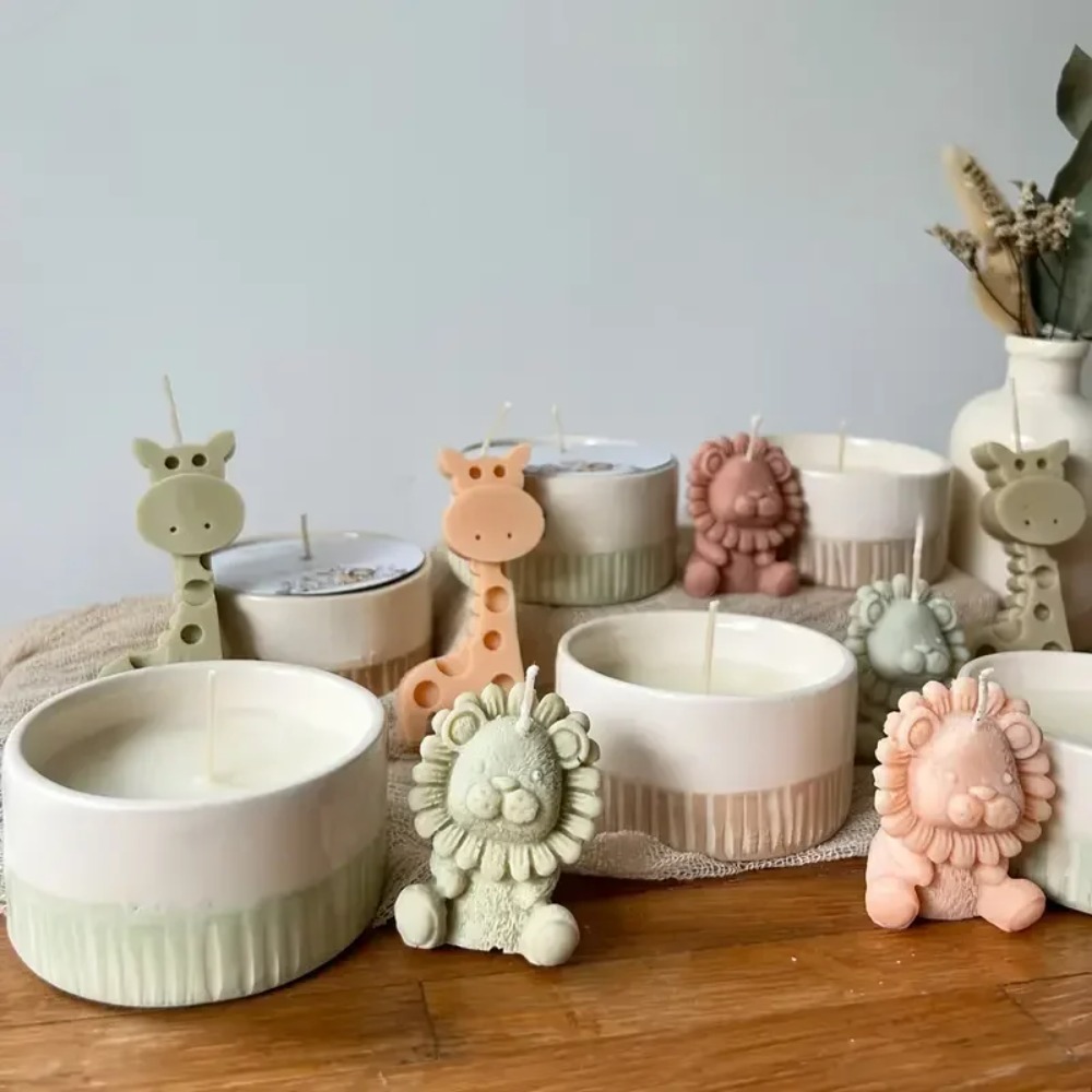 Lion and Giraffe Silicone Mold - Candle Fragrance Supplies reseña y precio