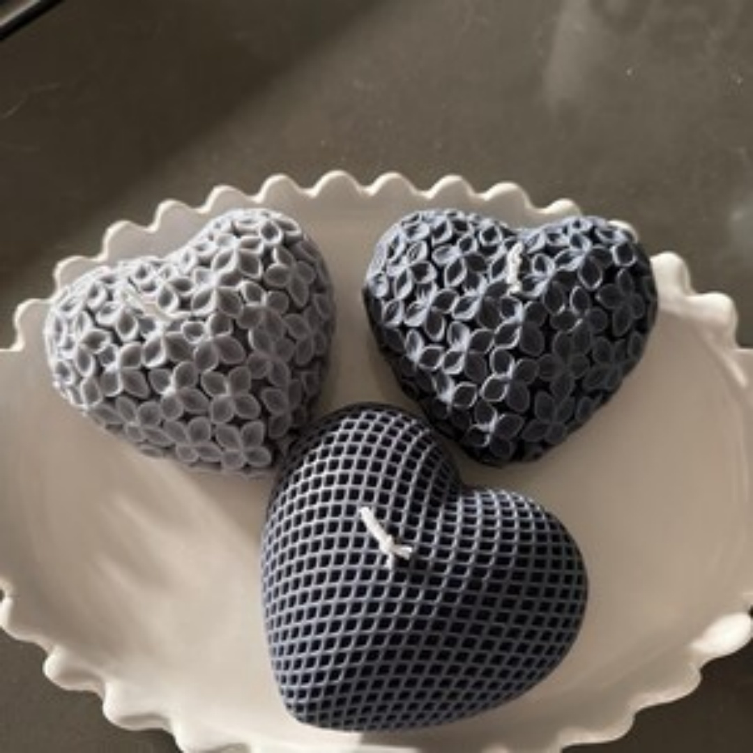 2PCS Love Candle Mold 3D Flowe - Candle Fragrance Supplies reseña y precio