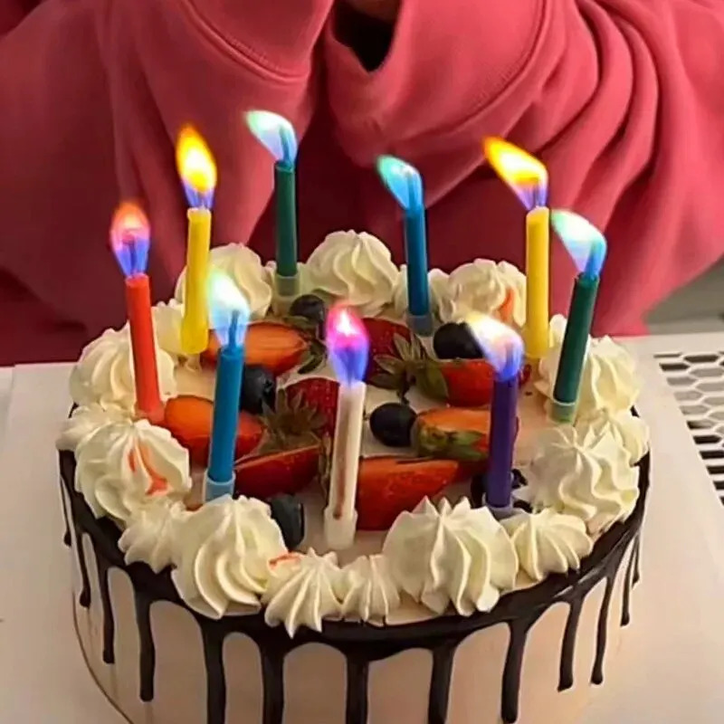 Multicoloured Colourful Flame  - Candle Surprise reseña y precio