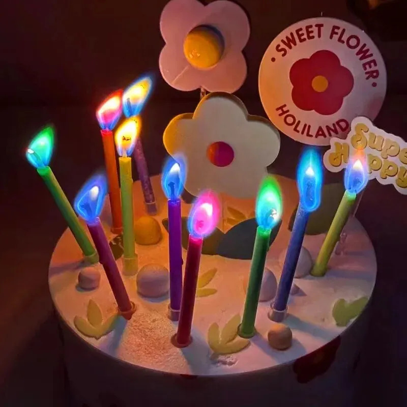Multicoloured Colourful Flame  - Candle Surprise reseña y precio