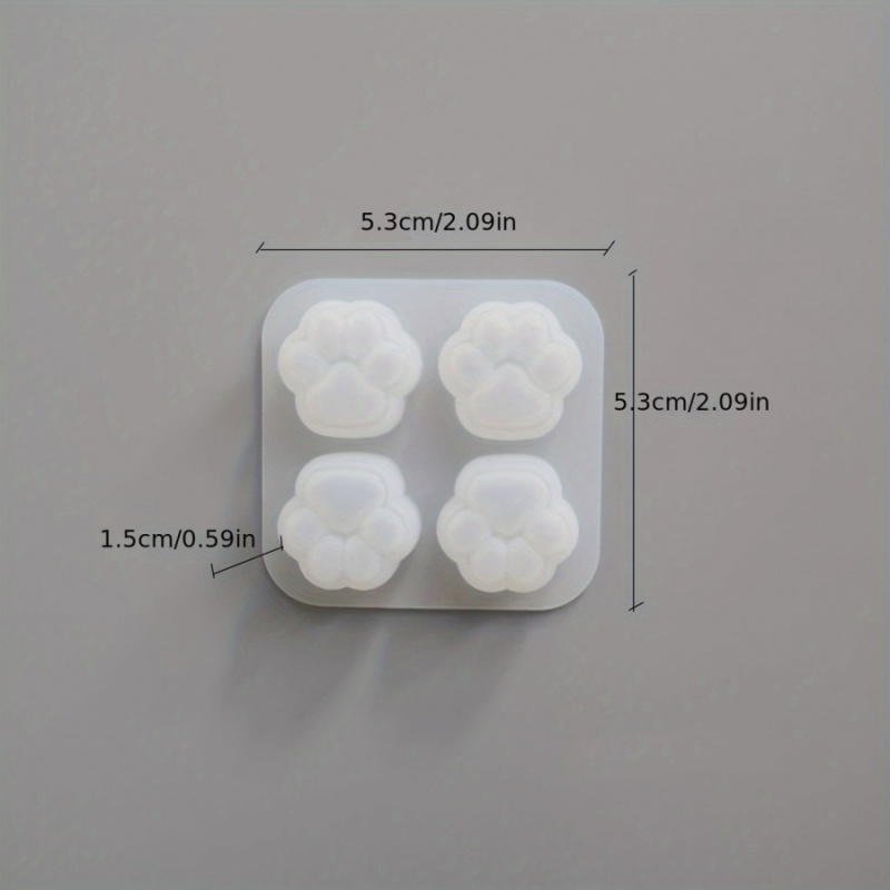 1Cat Paw Pattern Silicone Mold - Candle Making Supplies Kit reseña y precio