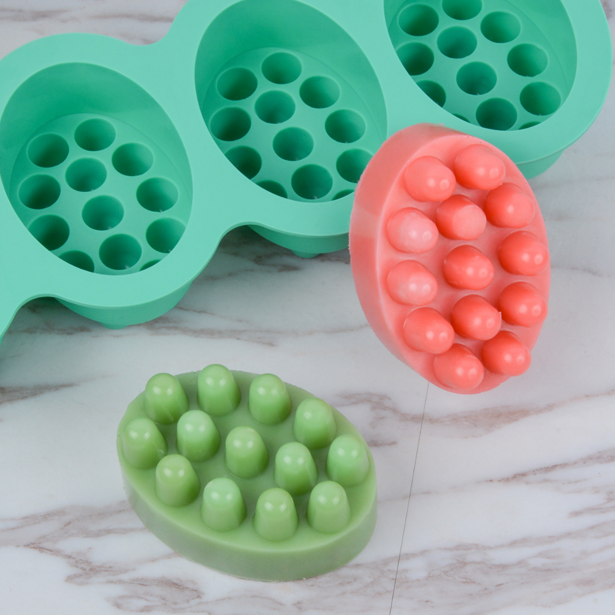 4 Hole Oval Massage Soap Silic - Candle Making Supplies Kit reseña y precio