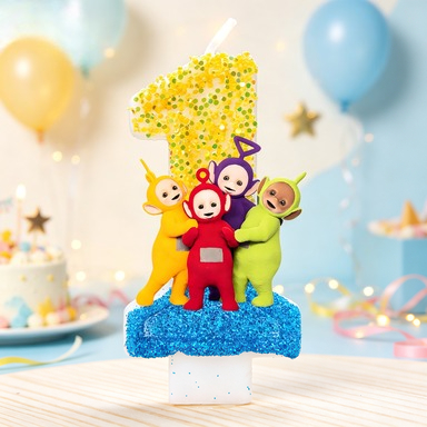 Teletubbies Themed Wax Birthda - Candle Surprise reseña y precio