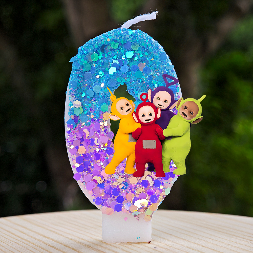 Teletubbies Themed Wax Birthda - Candle Surprise reseña y precio