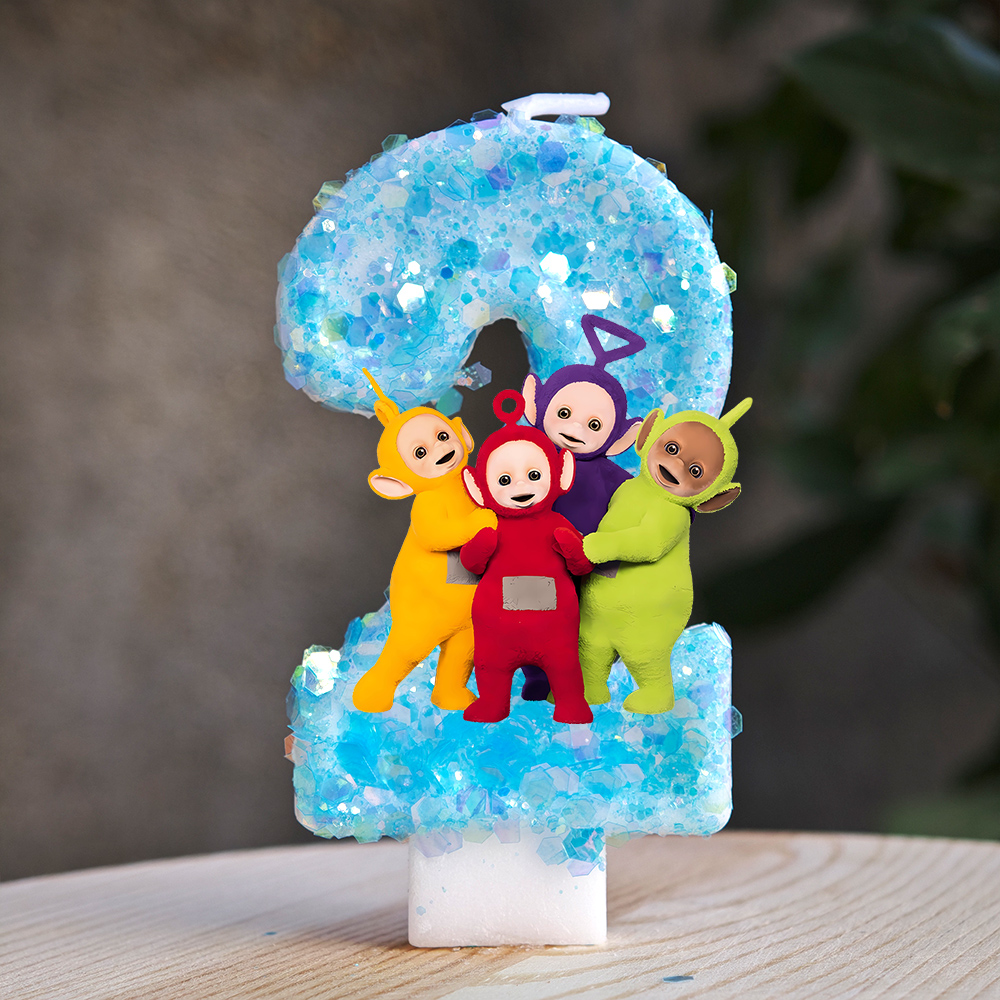 Teletubbies Themed Wax Birthda - Candle Surprise reseña y precio