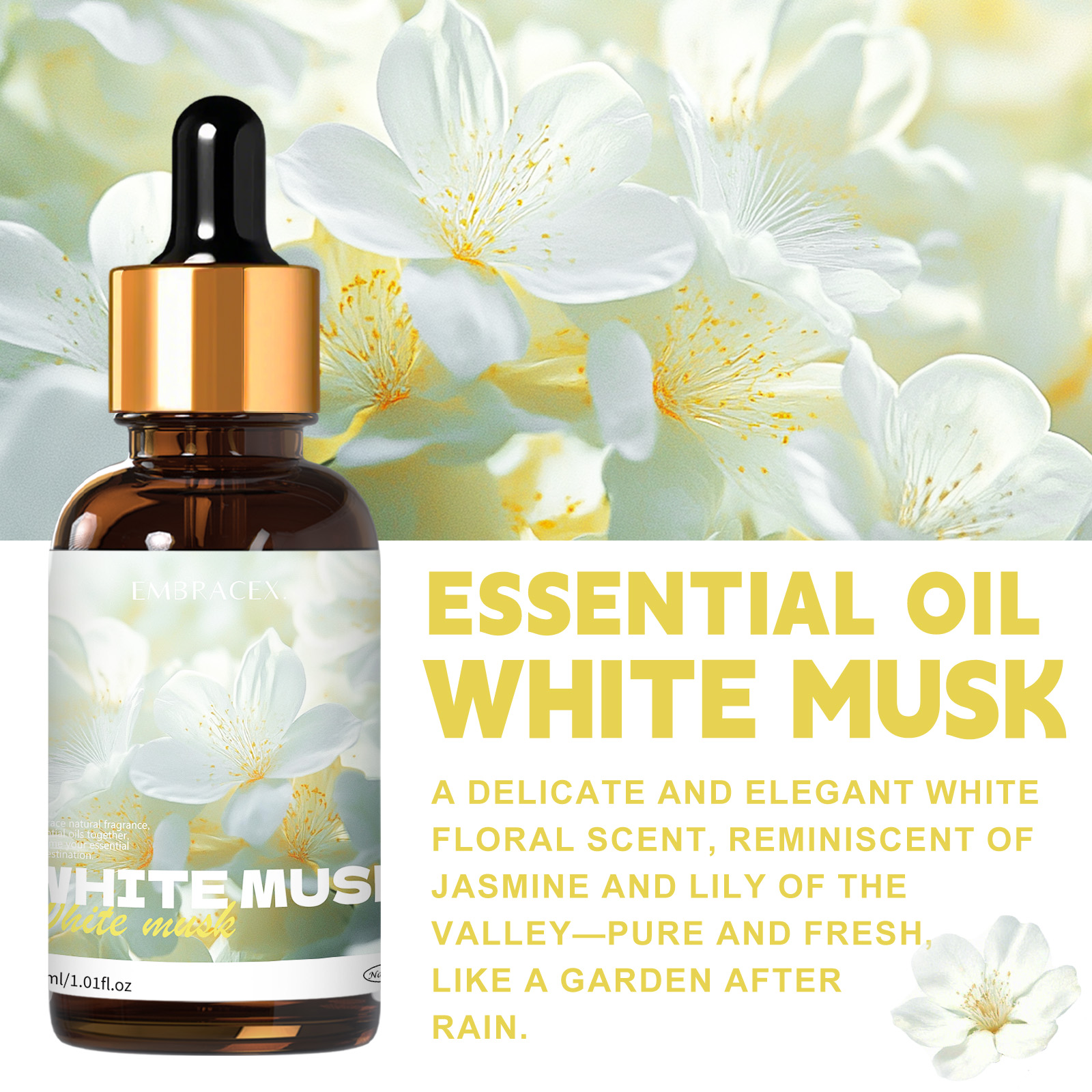 30ml White Musk Essential Oil  - Candle Fragrance Supplies reseña y precio
